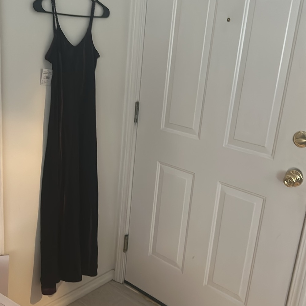 Black and purple Tye die dress